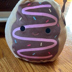 NEW NWT Deja Squishmallow Donut Pillow with Sprinkles Foodie 12”